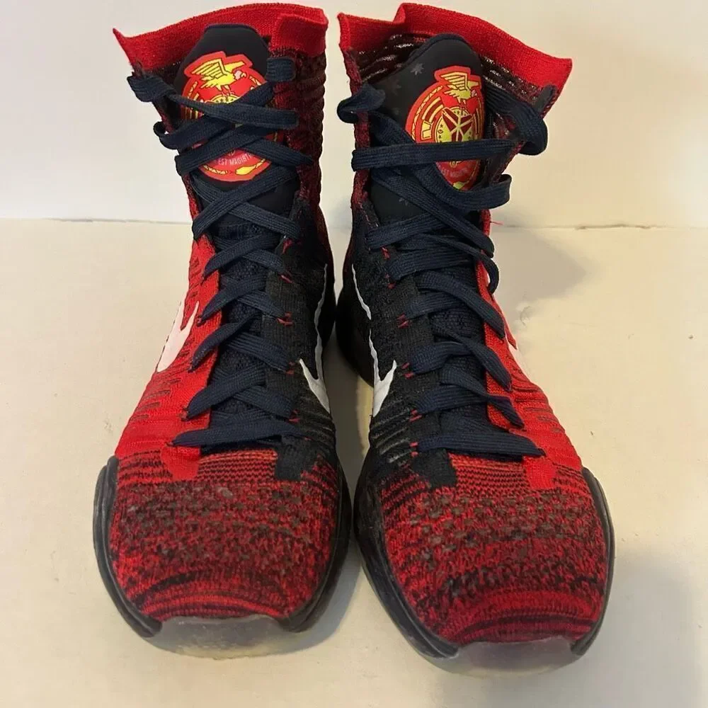 Nike Kobe 10 Elite High American Red Blue Basketball Shoes Mens 8 718763-614